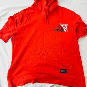Levi's Red "See You Soon" Oversized Hoodie Tee