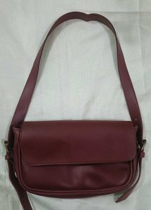 Chic Maroon Crossbody Bag