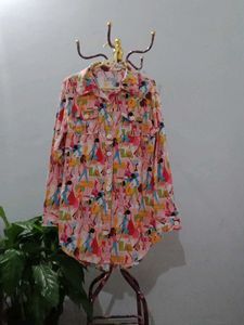 Chic Printed Long Sleeve Shirt