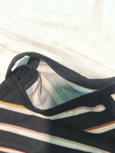 Striped Halter Crop Top