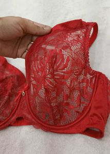 Beautiful Red Lace Bra