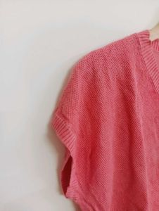Chic Pink V-Neck Top