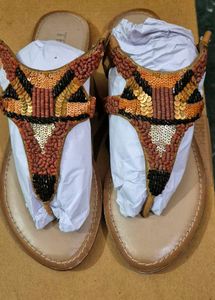 Branded women Beaded Fox Design Sandal in siz