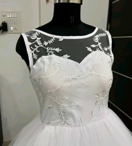 Elegant White Wedding Gown