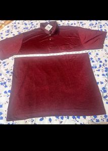 PEACE" Premium Red❤️  Burgundy Polo Shirt