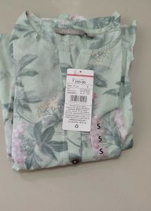 Light Green Floral Print Kurta