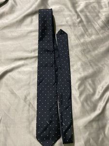 Classic Navy Polka Dot Tie