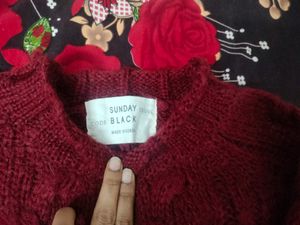 Beautiful Maroon Sweater
