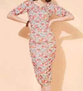 Floral Print Wrap Dress
