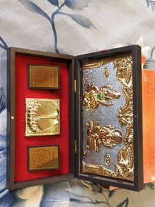 Antique Golden Lakshmi & Shri Yantra Box Set