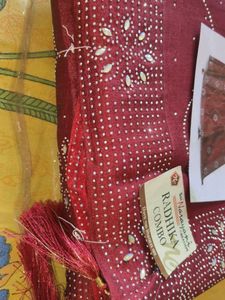 Maroon Embellished Saree