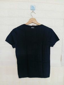 Black Pocket Detail T-Shirt
