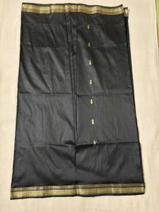 Silk Black &amp; Gold Saree