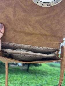 Vintage-Style Brown Handbag