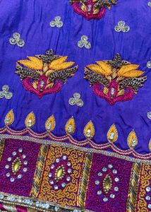 saree&amp;maggamblouse and necklace set with earrings