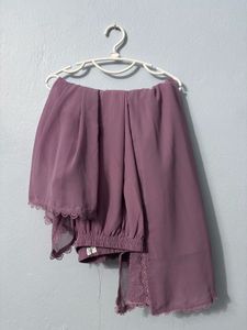 Lavender Chikankari Suit Set