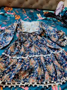 Floral Print Bohemian Dress