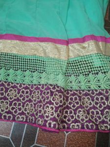 Georgette Anarkali With Bottom Dupatta 💕