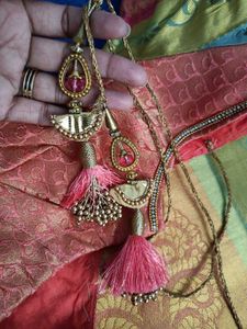 Elegant Green &amp; Orange Saree pure pattu