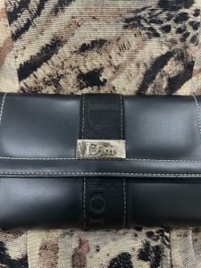 Vintage Christian Dior Black Leather Wallet