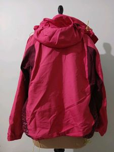 Bright Pink Hooded Jacket