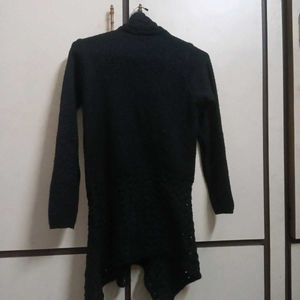 Stylish Black Knit Shrug
