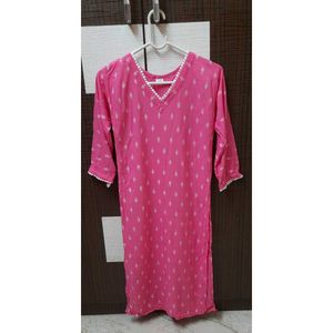 Pretty Pink Printed Kurta💗