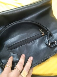 Black  Lether ⚫  Bag