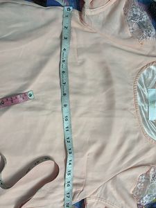New Peach Lace Sleeve Top