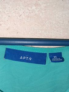 Oversized V-Neck Button-Up Top Teal Sleeveless