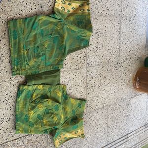 leaf green blouse