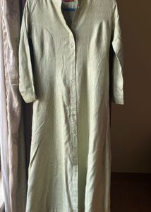 Mint Green Textured Kurta
