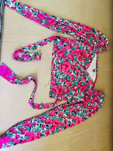 Floral crop Top