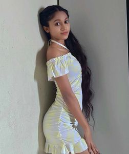 Ruffle Off-Shoulder Mini Dress