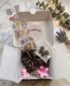 Cute Unicorn Scrunchie & Earring Set