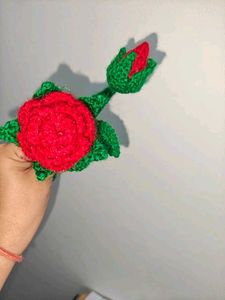 Seashell Wall Vase 🐚with Crochet Flower🌹