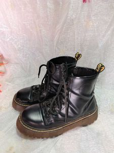 Classic Black Combat Boots