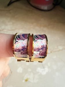 Vintage Floral Gold Tone Earrings from Georgia