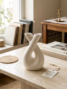 Unique White Ceramic Vase
