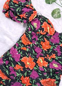 Zara Gathered Bustier Dress
