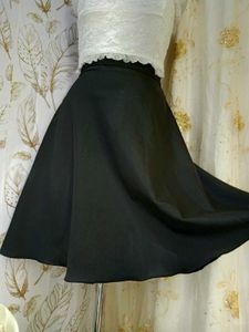 Black Flared Skirt