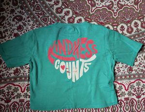 Heart Print Teal T-Shirt &amp; Shorts Set