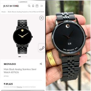 Movado Slim Black Watch