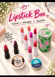 Lip Balm Lot + FREE LIPSTICK BOX WORTH RUPEES 2000