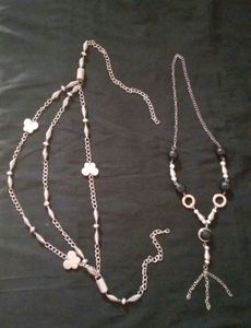 New Fancy Metallic Belt &amp; Long Neckpiece Set