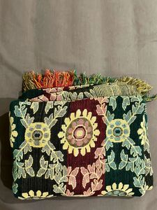 Bohemian Floral kolhapuri Tapestry bedsheet