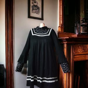 Vintage Black Babydoll Dress