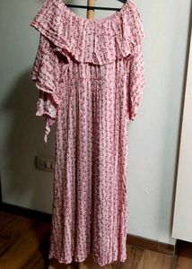 Floral Off-Shoulder Maxi Dress/Gown