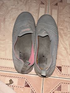 Comfortable Grey Slip-On Shoes