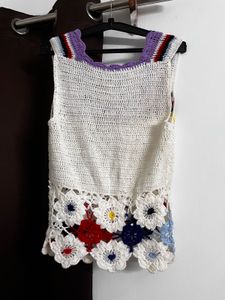 Crochet Flower Tank Top